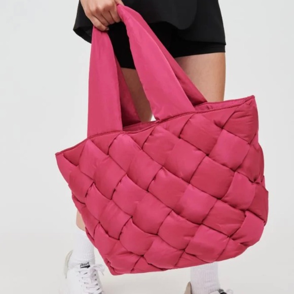 **SOLD**. NWT Sol and Selene INTUITION EAST WEST TOTE MAGENTA (pink) - Picture 4 of 9